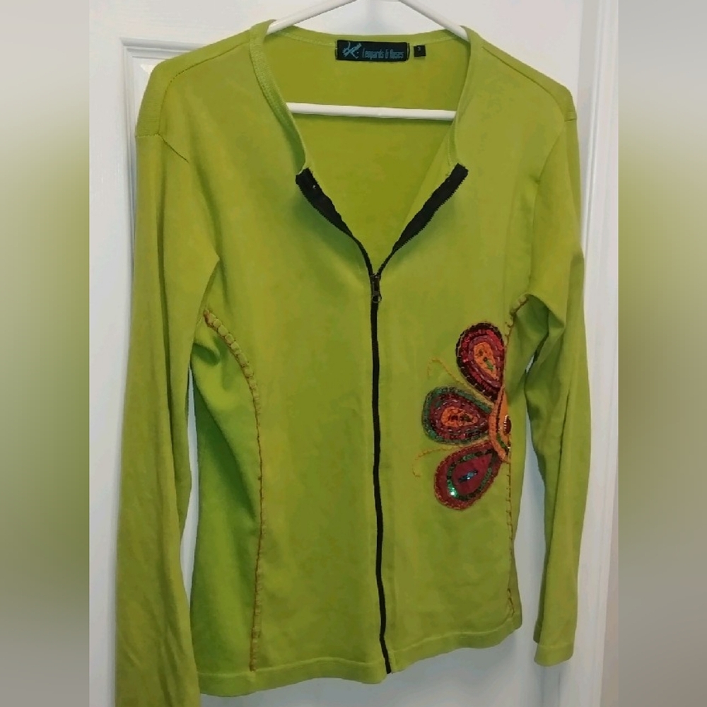 Leopards & Roses Embroidered Jacket - Picture 2 of 6